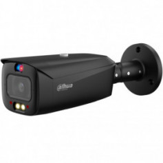 Caméra de surveillance Dahua IPC-HFW3849T1P-AS-PV-28-S4-Bl WizSense 8MP tube noire avec vision de nuit 30 mètres