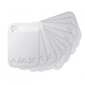 Pack 10 badges blanc sans contact Ajax Tag pour alarme Hub Ajax Jeweller