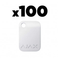 Pack 100 badges blanc sans contact Ajax Tag pour alarme Hub Ajax Jeweller