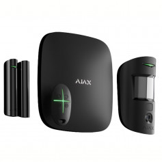 Kit alarme sans fil vidéo WIFI et 4G Ajax StarterKit Cam Plus noir jusqu'à 200 dispositifs