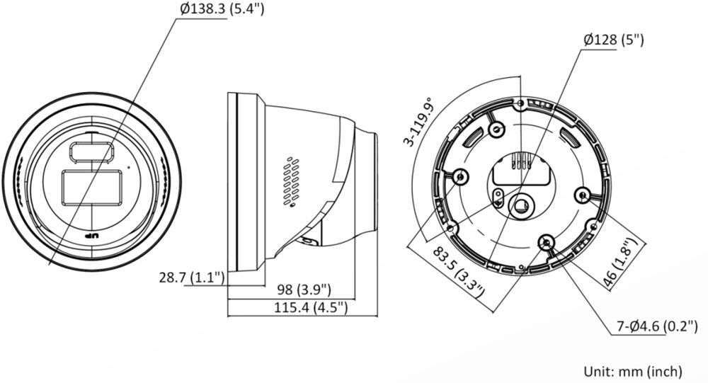 Schéma DS-2CD2387G3-LIS2UY/SL(2.8mm)O-STD/BLACK